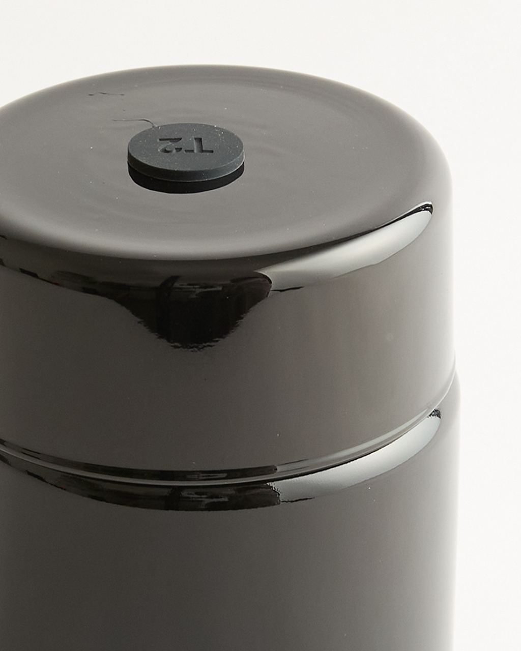Glass Storage Jar Black