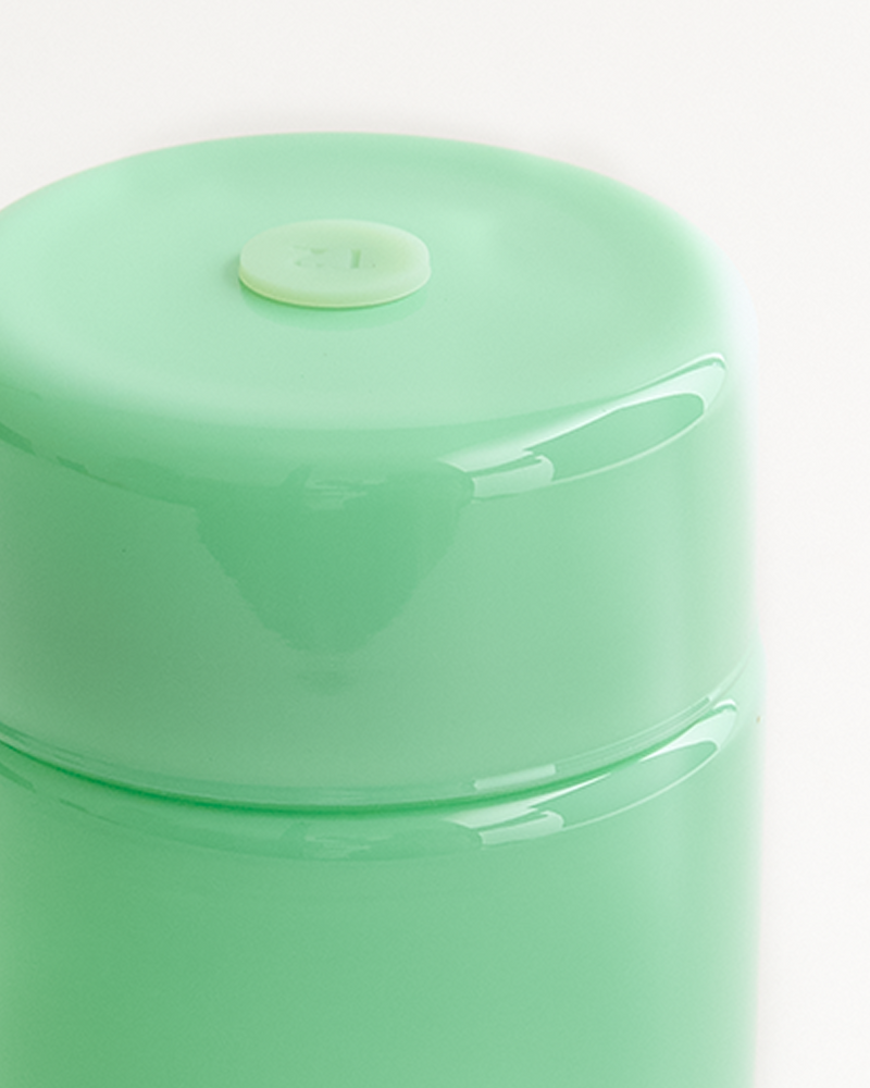 Glass Storage Jar Mint
