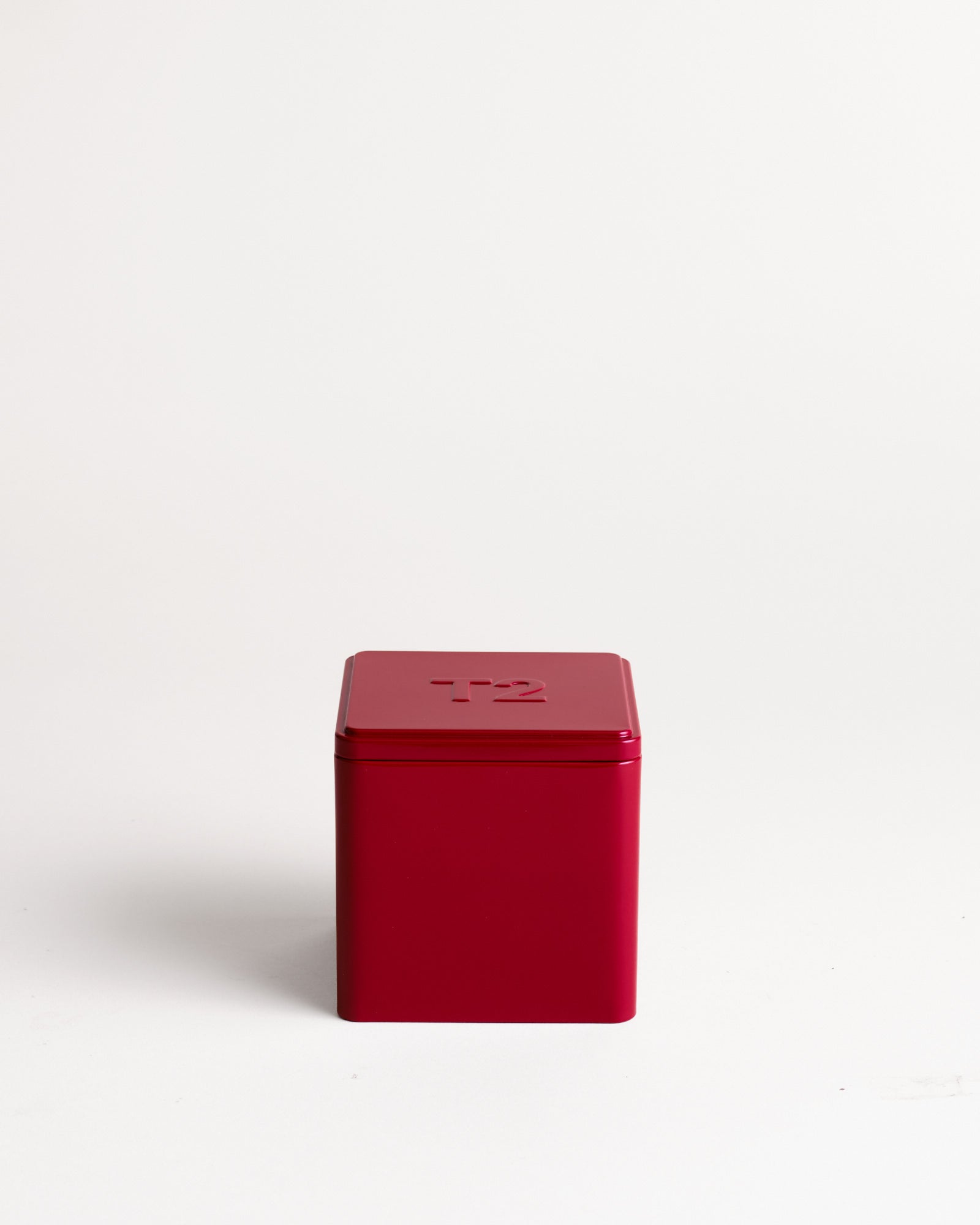 T2 One Box Tin Burgundy