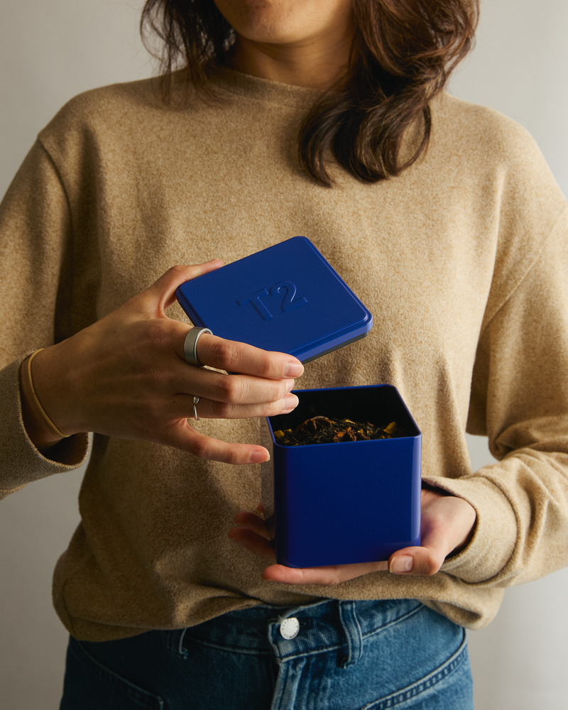 T2 One Box Tin Blue