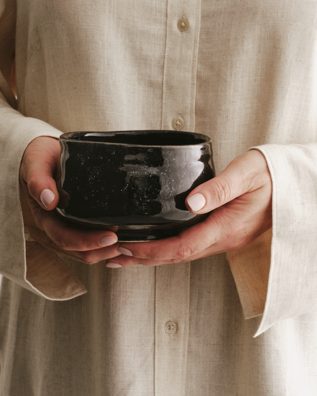Glazed & Amazed Matcha Bowl Black