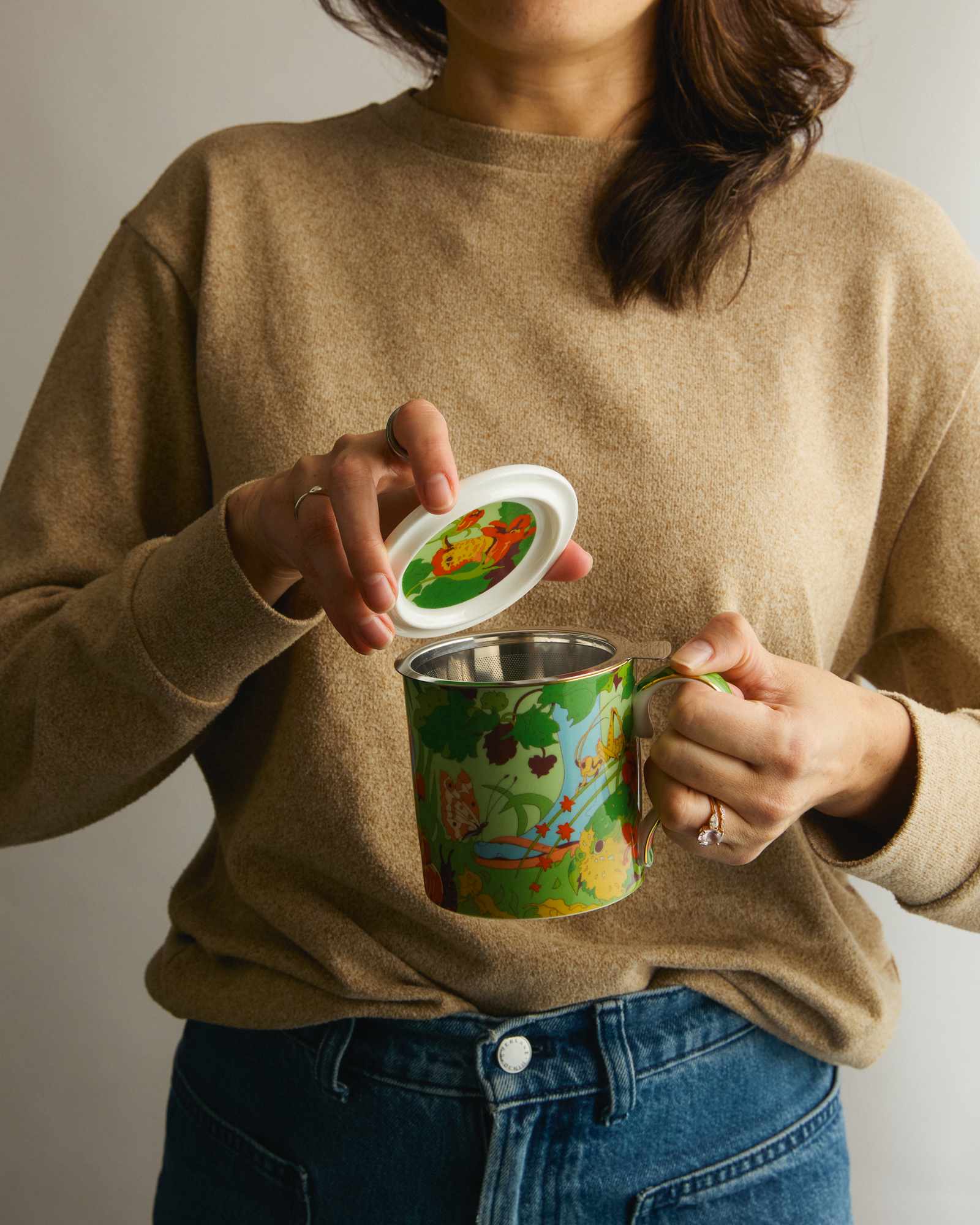 New Zealand Breakfast X Rebecca Ter Borg Mug with Infuser
