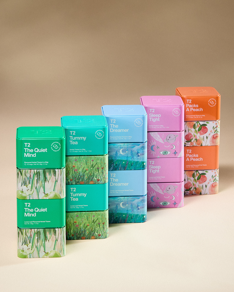 Packs a Peach Loose Leaf Icon Tin 100g