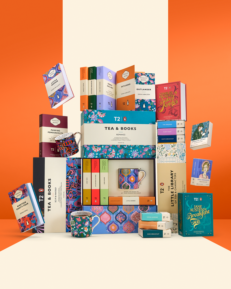 T2 x Penguin Books - Tea & Books: Romance Tea Bag Gift Pack