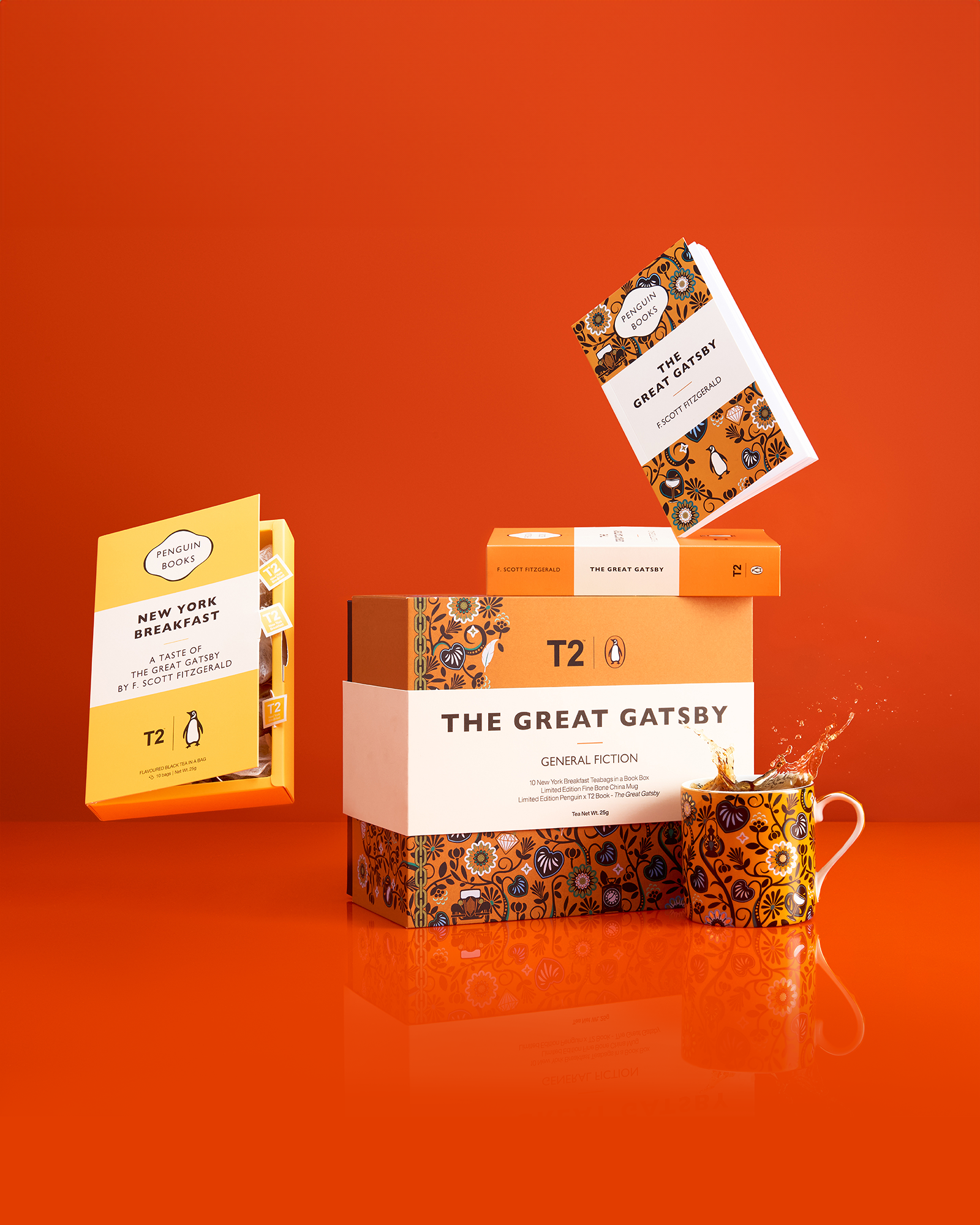 T2 x Penguin Books - Tea & Books: The Great Gatsby General Fiction Gift Pack