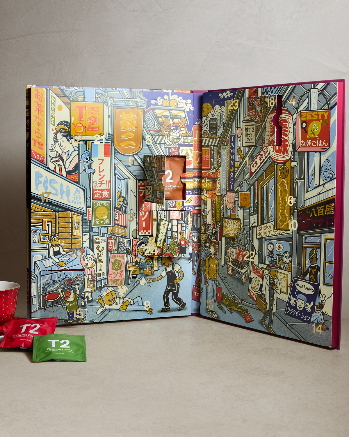 T2 x Kentaro Yoshida 24 Day Tea Bag Advent Calendar