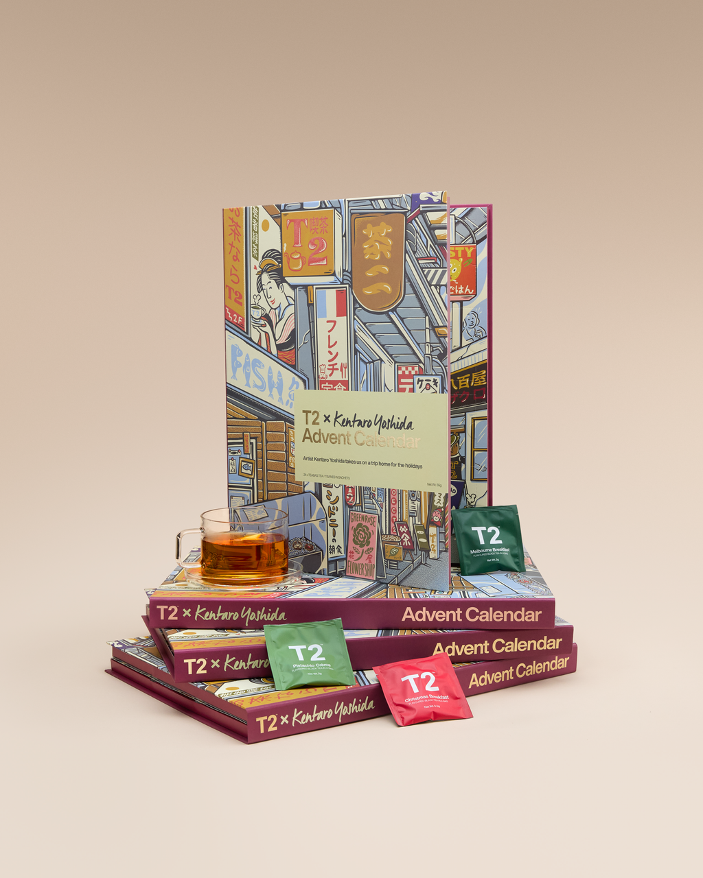 T2 x Kentaro Yoshida 24 Day Tea Bag Advent Calendar