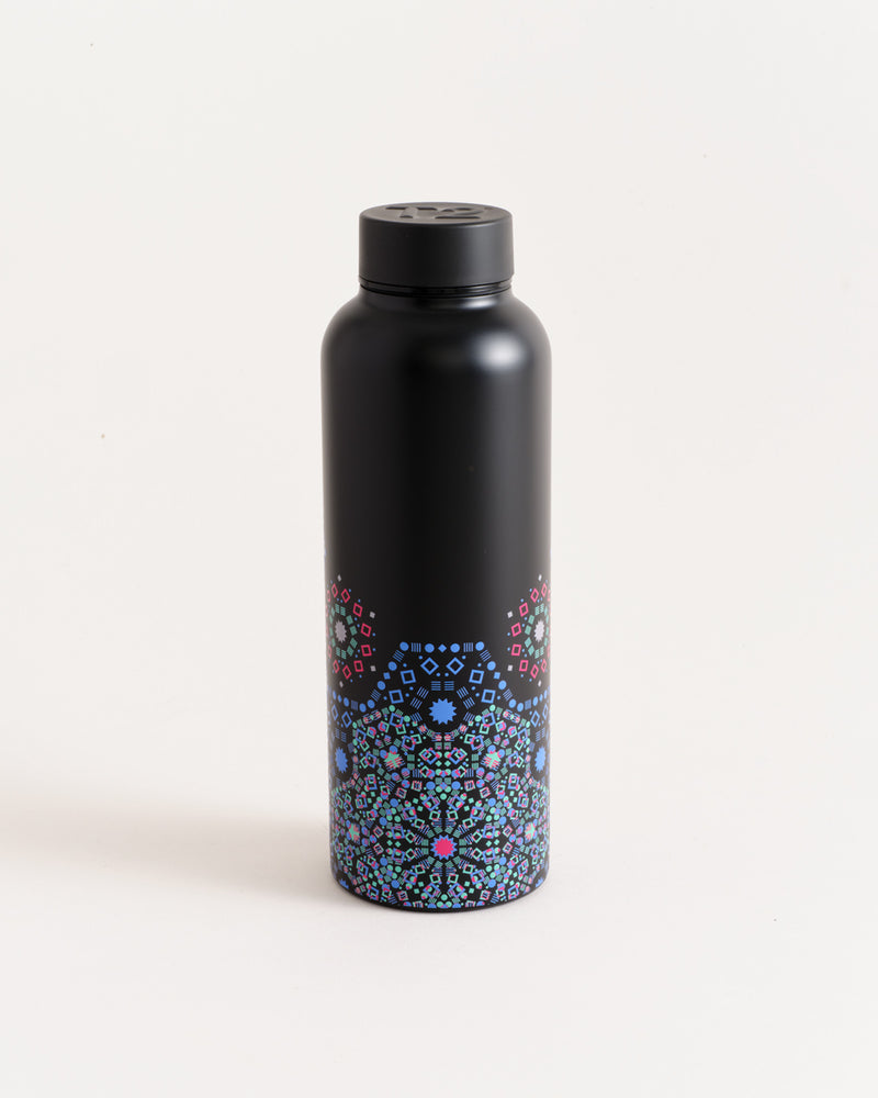 T2 Stainless Steel Flask Moroccan Tealeidoscope Black