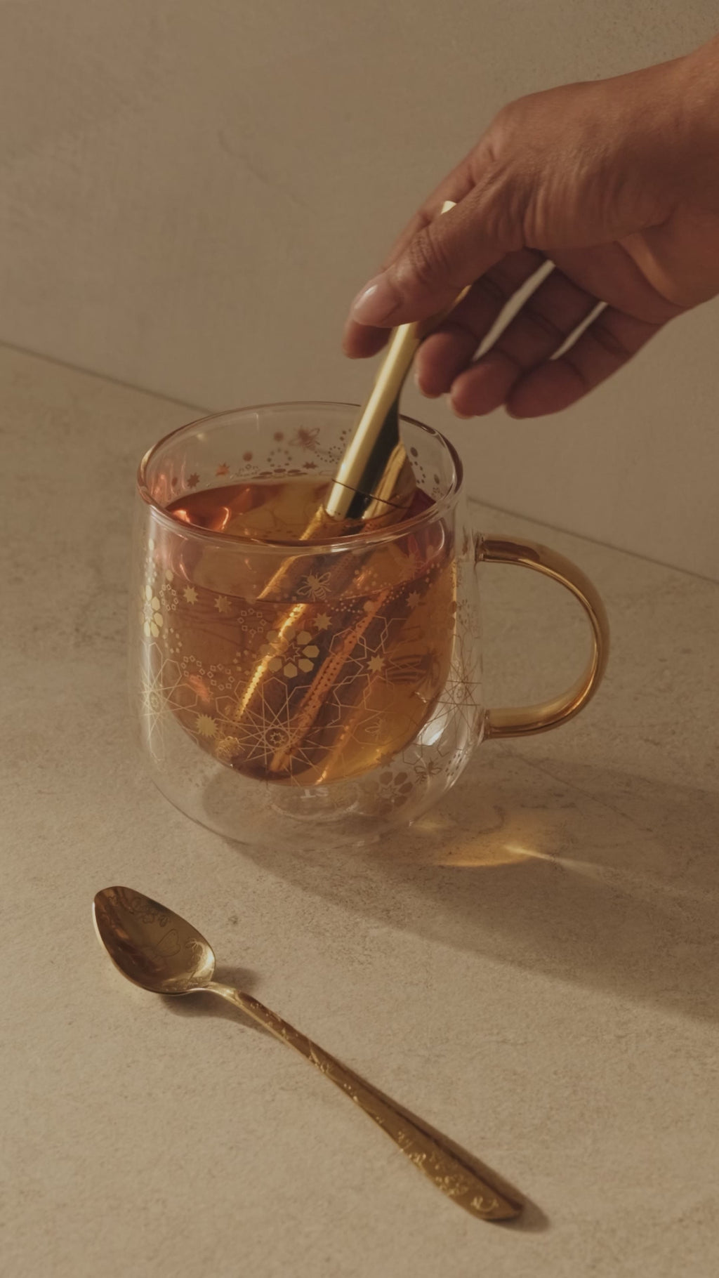 Bee Moroccan Glass Tea For One