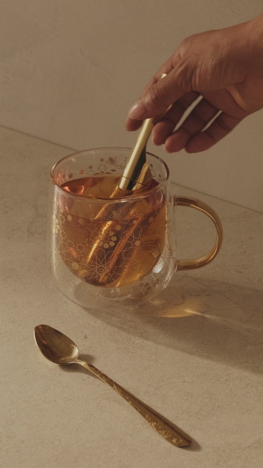 Bee Moroccan Glass Tea For One