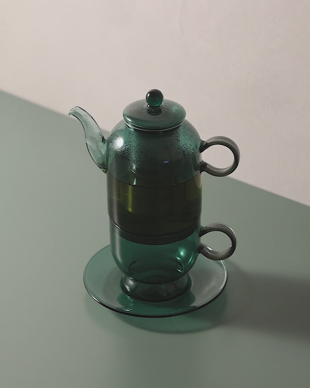 Sorbet Deep Green/Smoke Tea For One