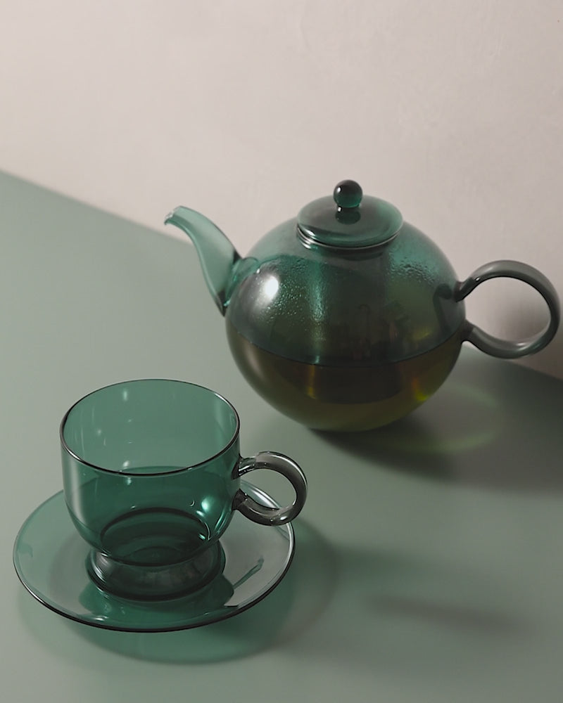 Sorbet Deep Green/Smoke Teapot