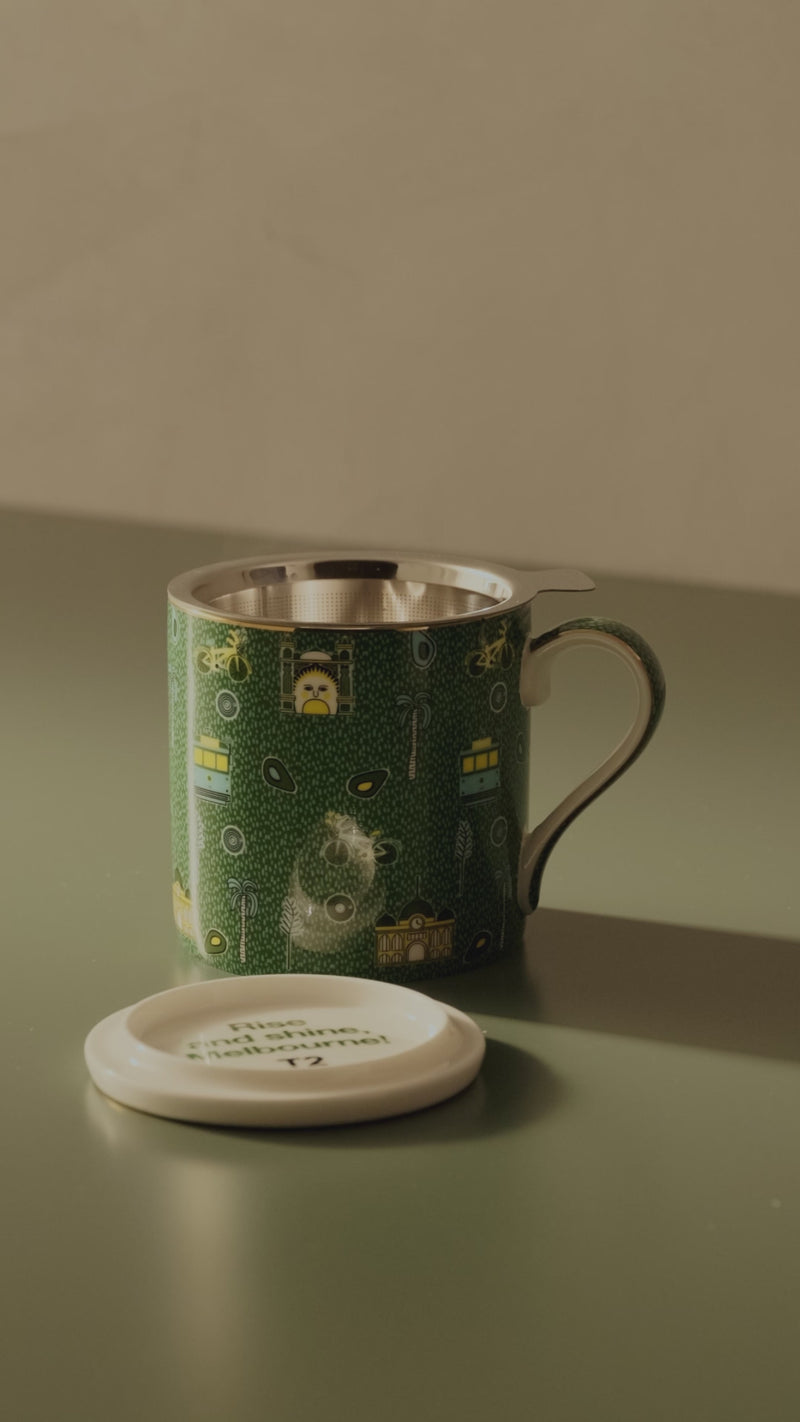 Boxed Palazzo Mug With Infuser Sky