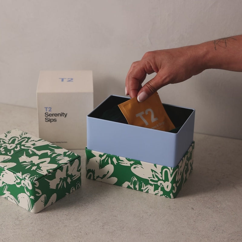 Serenity Sips Tea Bag Tin 20 pack