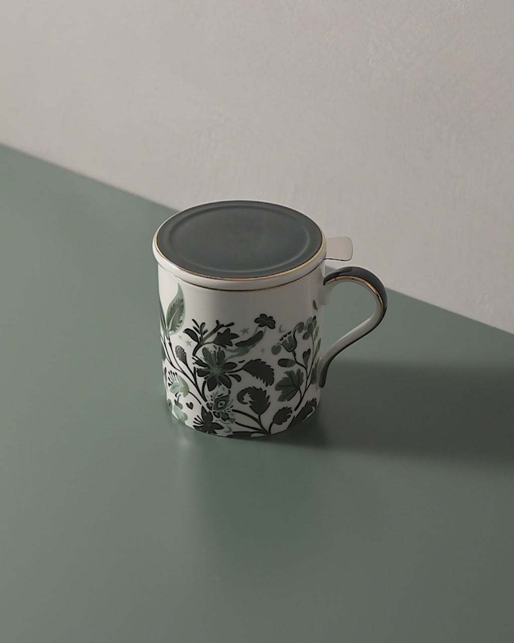 Stardust Bloom Blue Mug With Infuser