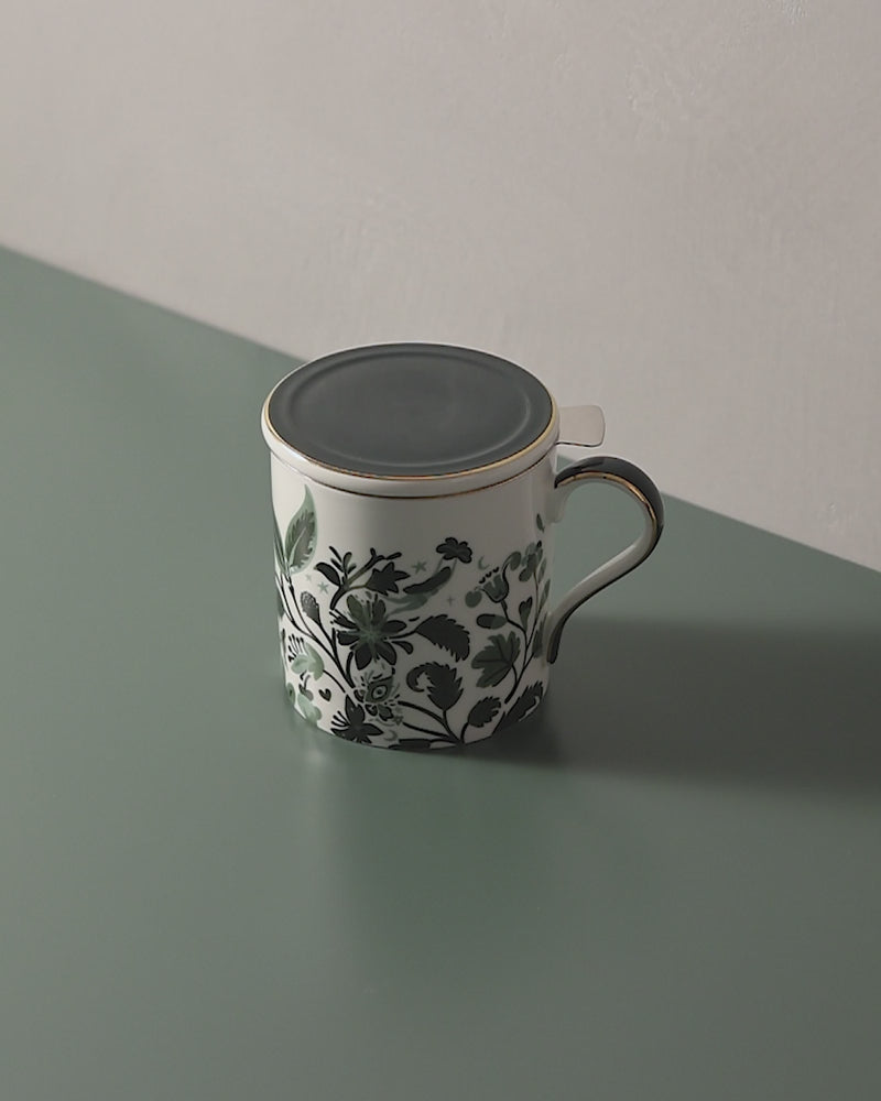 Stardust Bloom Blue Mug With Infuser