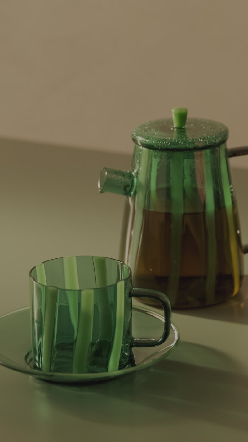 Mimi Cup & Saucer Green