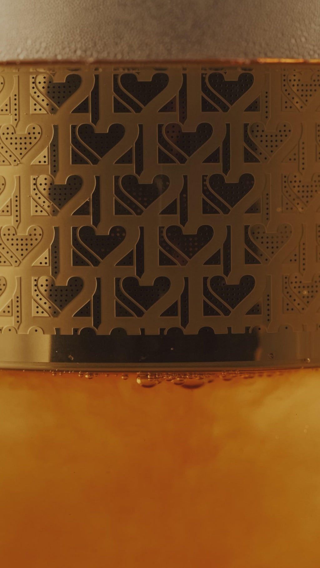 Basket Infuser Gold Matte Black Lid