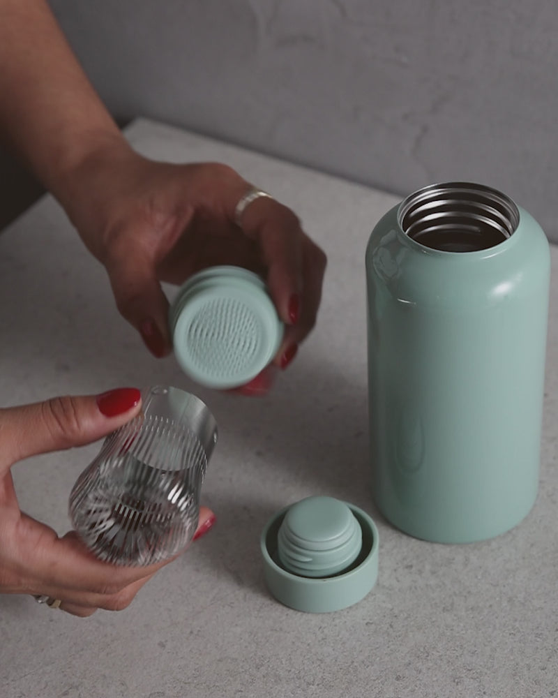 T2 Stainless Steel Matcha Flask Sage