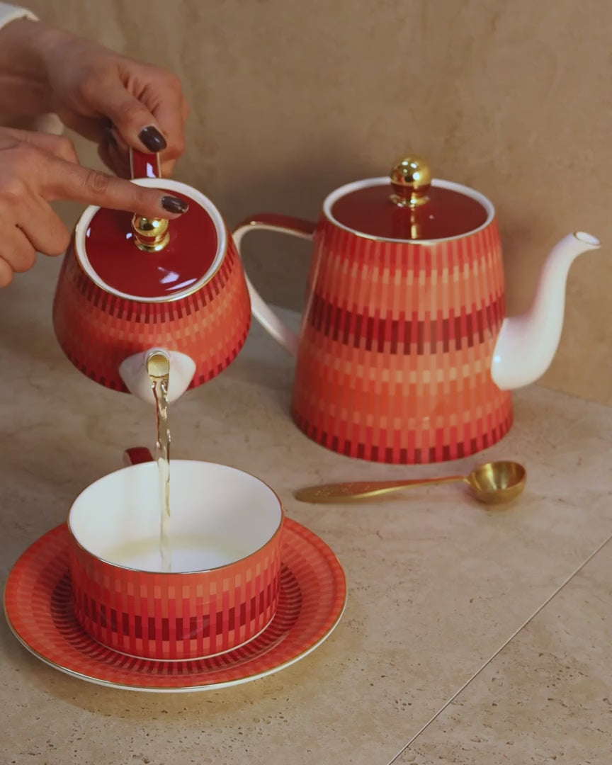 Loom Large Peachy Teapot