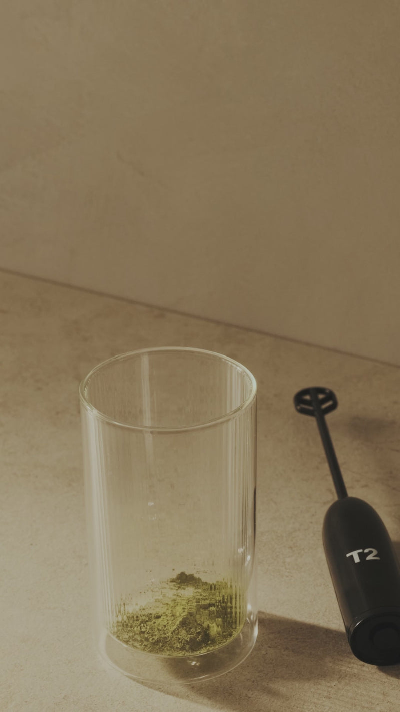 Ribbed Double Walled Glass Tumbler Tall